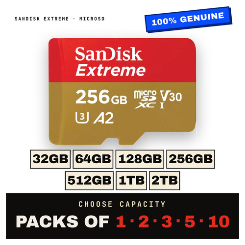 Sandisk extreme microsd card - microsd,