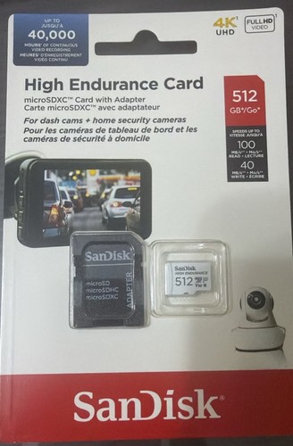 Sandisk 512gb high endurance - 512gb,