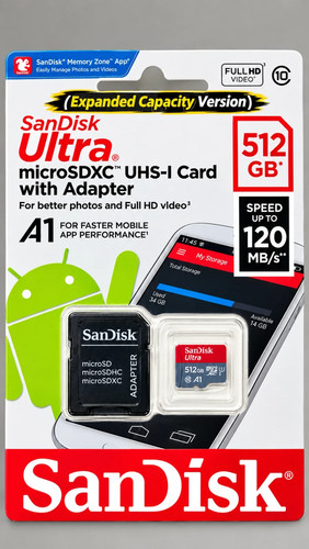Sandisk ultra 512gb - sandisk, micro